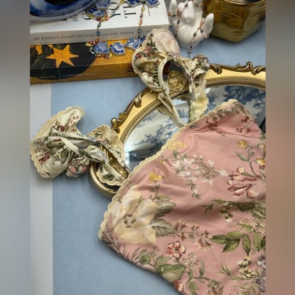 🆕 ZIMMERMANN KIDS 🧿 NWT Waverly Trim Bandeau 1PC, Pink Floral - Sz 10 Y - Picture 7 of 12